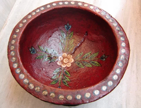 INDIAN VINTAGE WASTE PAPER MESH RECYCLED DECORATIVE BASKET BOWL HOME DECOR ITEM Cover