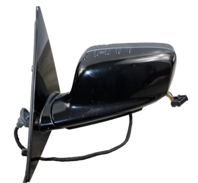 02-08 BMW E65 E66 745I 745LI 750I 760I DRIVER LEFT SIDE DOOR MIRROR BLACK - Image 1 of 4