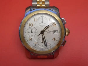 BAUME MERCIER 18K / STEEL 38MM CAPELAND GM AUTOMATIC CHRONOGRAPH DEPLOYMENT - Picture 1 of 7
