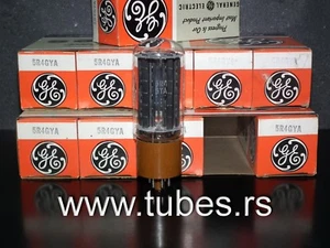 5R4GYA General Electric NOS NUOVO CON SCATOLA base marrone tubo raddrizzatore vintage - Foto 1 di 10