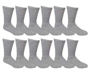 120 pares de calcetines deportivos grises al por mayor a granel para hombre talla 9-11 10-13 - Imagen 1 de 6