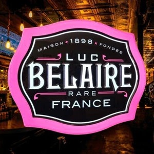 RARE: LUC BELAIRE FRANCE Lighted LED Bar Mancave Sign With Cord 20"x15"x 2.5"  - Picture 1 of 4