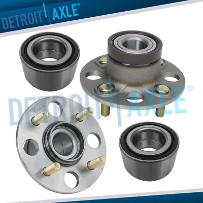 Conjunto de buje de cojinete de rueda trasero con cojinete delantero para Honda Insight Fit ABS de 4 orejetas Foto 1 de 4