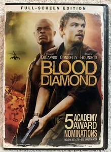 Blood Diamond DVD Leonardo Dicaprio Jennifer Connelly Djimon Hounsou - Imagen 1 de 3