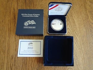 2010 BOY SCOUTS COMMEMORATIVE DOLLAR PROOF IN OGP - Picture 1 of 3
