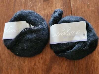 Sublime Kid Mohair Blend 122 yds. x 2 Color 0099 Black - Image 1 of 3