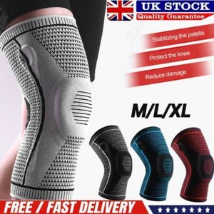 Knee Support Compression Sleeve Brace Patella Arthritis Pain Relief Gym Sports - Picture 1 of 15