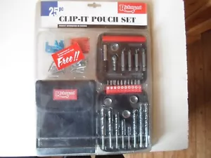 Richmond 25 Stück Pouch Style Bohrer & Schraubendreher Bit Set mit Schrauben & Dübel - Bild 1 von 8