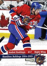 2004-05 Hamilton Bulldogs #15 Andrei Kostitsyn