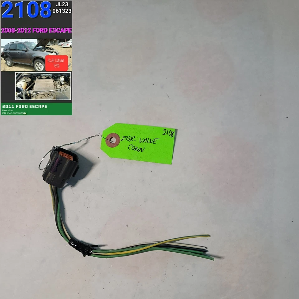 ⭐⭐CONECTOR VÁLVULA ESCAPE FORD ESCAPE EGR 2008-2012 FABRICANTE ORIGINAL⭐⭐ Foto 1 de 2