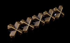 30pc 15*12MM DIY SOLID COPPER CROSS BUTTON CONCHO STUD RIVET LEATHER CRAFT BIKER - Picture 1 of 12