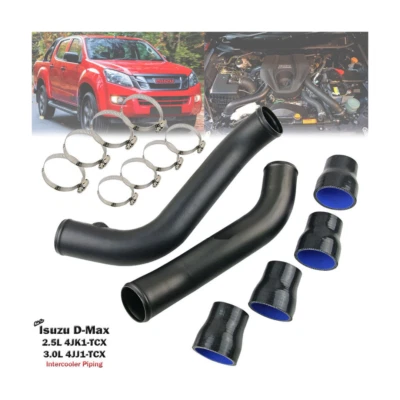 Tubería intercooler turbo de aluminio de 2,5" para camioneta Isuzu D-Max 3,0 L 4JJ1 2012-17 Foto 1 de 4