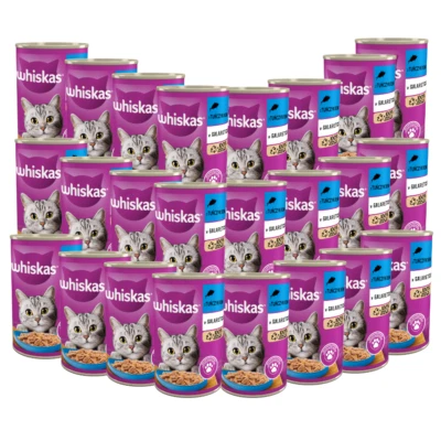 WHISKAS TUNA 24x400g Nassfutter für Katzen in Dosen - Bild 1 von 4