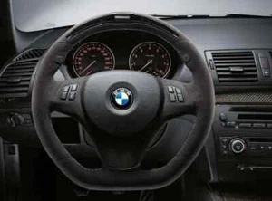 NEW BMW E81 E82 E87 E90 E91 E92 E93 ALCANTARA M PERFORMANCE STEERING WHEEL COVER - Picture 1 of 4