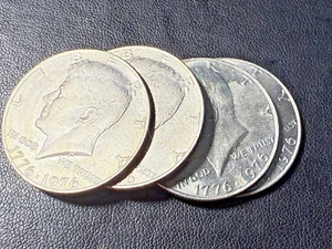 1976 Bicentennial Kennedy Half Dollar  Circulated - Picture 1 of 3