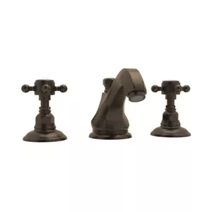 ¡LEER! Grifo de lavabo Rohl A1808XMTCB cuello alto amplio con asas cruzadas - Imagen 1 de 24
