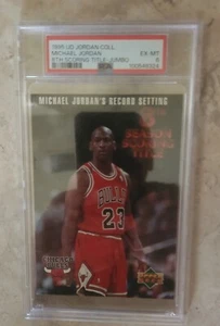 MICHAEL JORDAN - 1995 UPPER DECK COLLECTION - JUMBO - 8th SCORING TITLE - PSA  6 - Picture 1 of 1