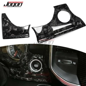 Dash Engine Start Stop Button Panel Trim For Ram 1500 TRX 2019-25 Forged Carbon - Picture 1 of 11