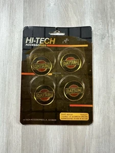 Vintage Datsun Flexible 1.5” Automotive Emblem Wheels Hi-Tech Accessories - Picture 1 of 4