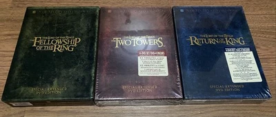 Lord of the Rings Complete Extended 12 disc DVD set (Factory Sealed / Brand New) - Bild 1 von 4