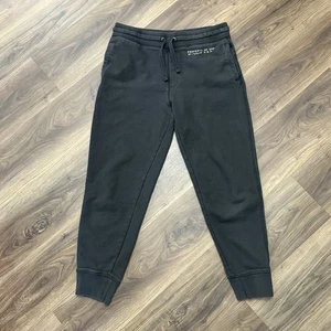 Vintage Gap Sweatpants Size Medium Black Faded Joggers - Picture 1 of 4