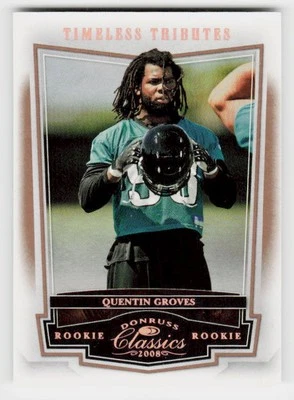 2008 Donruss Classics #158 Quentin Groves Timeless Tributes Bronze #/250 - Image 1 of 2