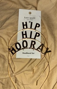 Kate Spade New York Headband Set Hip Hip Hooray - Picture 1 of 7