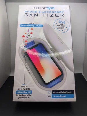 TZUMI Phone Spa Cell Phone & Accessory UV-C Sanitizer (White) Brand New Sealed - Image 1 of 4
