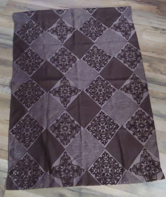 Better Homes and Garden Window Curtains Door Panel Two Pair 52x36 Brown Diamond - Image 1 of 3