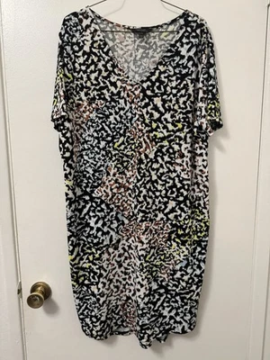 Vestido recto Christian Siriano New York estampado animal para mujer XL  Foto 1 de 4