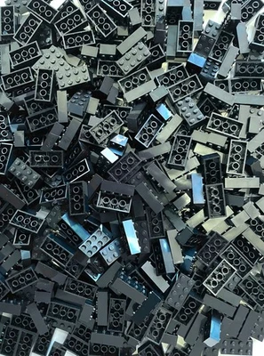 Lego 2x4 Schwarz Bausteine 3001 NEU Basic Standardsteine Menge wählbar - Bild 1 von 2