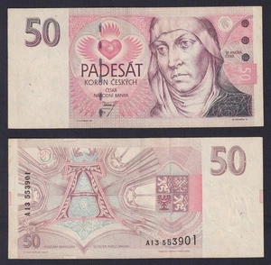 Billet République Tchèque 50 KORUN 1993 P.-4A BB/VF - Picture 1 of 1