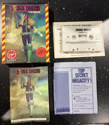 Judge Dredd - Virgin Games - Commodore 64 C64 - Tested & Complete - Image 1 of 4