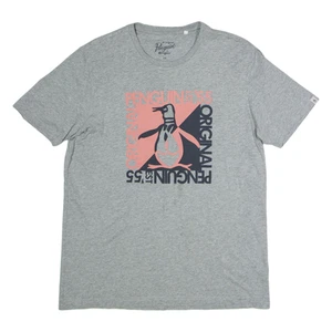 ORIGINAL PENGUIN Mens T-Shirt Grey Crew Neck M - Picture 1 of 6