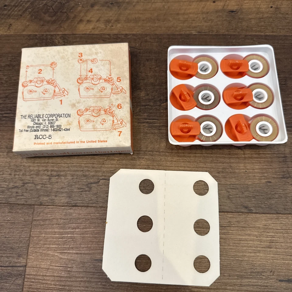 6x Reliable Dry Lift-off Correction Tapes RCC-5 - Image 1 of 2