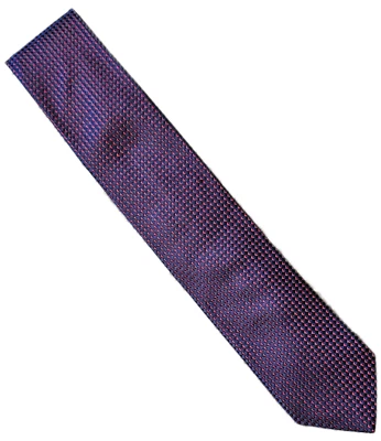 Thomas Rosa - Corbata de Seda - Azul y Granate - Hecha en el Reino Unido Foto 1 de 4