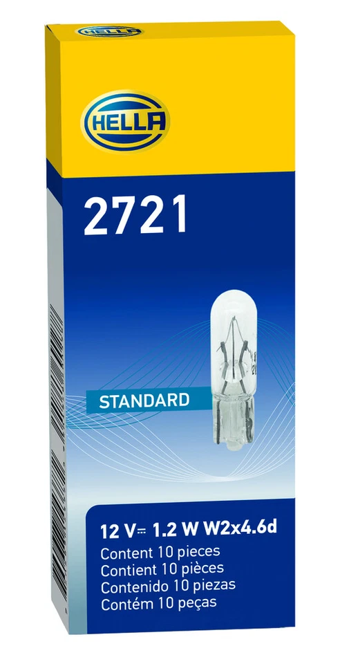 Pack of 10 Instrument Panel Light Bulb HELLA 2721 OSR2721 FREE SHIPPING - Image 1 of 1