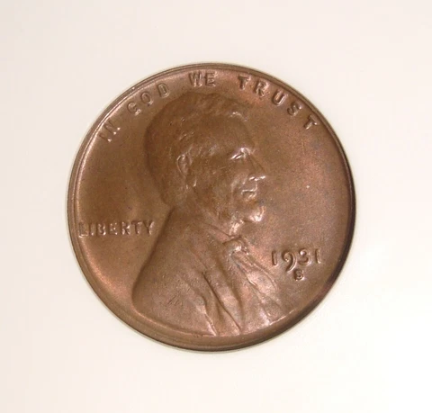 1931-S Lincoln Wheat Cent ANACS MS62BN ~ Key Date Cover