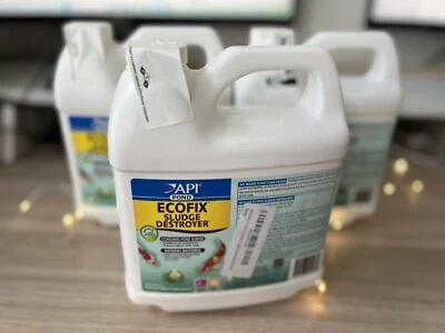API Pond Care EcoFix Sludge Destroyer 1 /2 Gallon  64oz Cleaner NEW Safe 4 Pets - Image 1 of 4