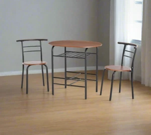 Small Table And 2 Chairs Breakfast Industrial Space Saving Kitchen Furniture UK - Picture 1 of 7