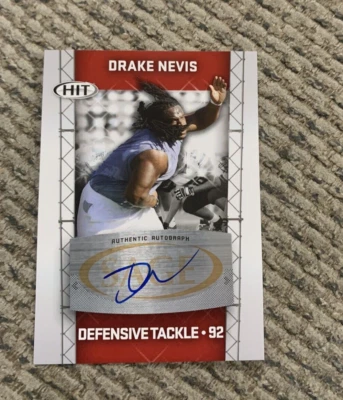 2011 SAGE HIT Drake Nevis LSU Tigers Auto Autograph RC Rookie - Image 1 of 4