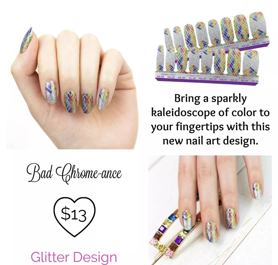 Color Street Bad Chrome-ance Nail Polish Strips FDG321
