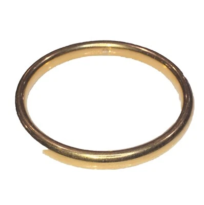 Brazalete Milor Italia Oro Amarillo 14K Sobre Resina Estilo Grande ¡8mm Grueso! Foto 1 de 4