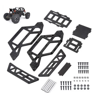 1 guscio corpo gabbia a rullo telaio in fibra di carbonio e alluminio per cingolato assiale RC 1:24 - Foto 1 di 11