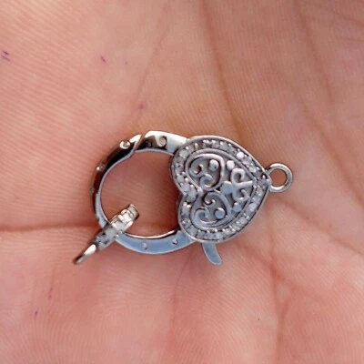 Langosta diamante doble cara pavé 22ct 1 pieza plata de ley 925 - 24x16 mm d43 Foto 1 de 4