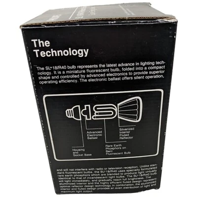 Philips Reflector Lamp Light Bulb  SL 18/R40 Fluorescent 23-Watt  23W 120V - Image 1 of 4