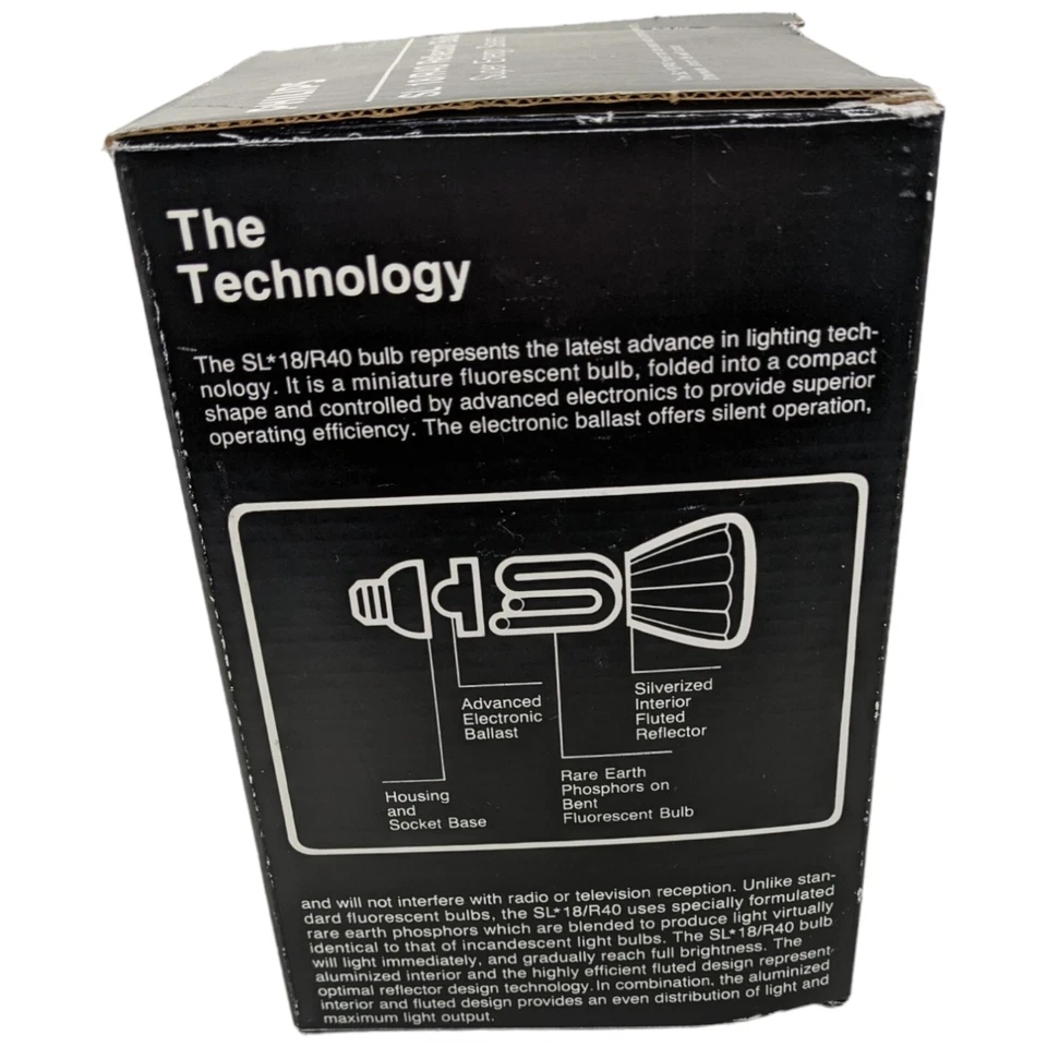 Philips Reflector Lamp Light Bulb  SL 18/R40 Fluorescent 23-Watt  23W 120V - Image 1 of 4