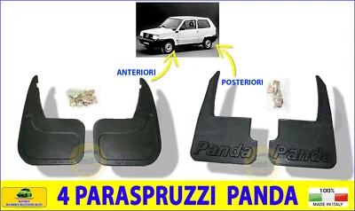 Paraspruzzi per Panda 141 A Anteriori Posteriori Set 4 per auto para schizzi in - Immagine 1 di 3
