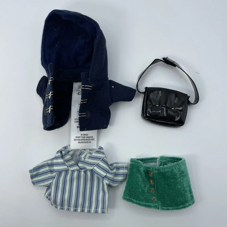 Disney nuiMOs Outfit Duffle Jacket & Striped Shirt w/ Green Skirt & Black Purse - Image 1 of 1