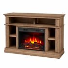 Electric Fireplace Tv Stand To 58" Tv Wood Mantel Heater Traditional Prairie Ash